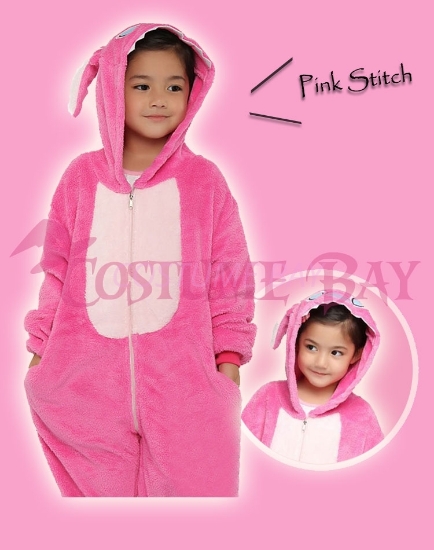 pink stitch baby costume