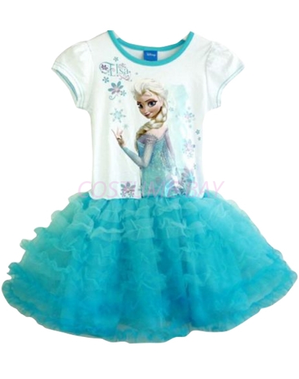 Frozen Princess Elsa Tutu Cake Dress