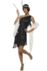 Picture of 1920's Charleston Flapper Dress-Black