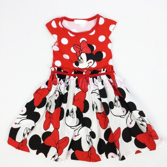 Girls Minnie Mouse Polka Dots Party Tutu Princess Dress Book Week