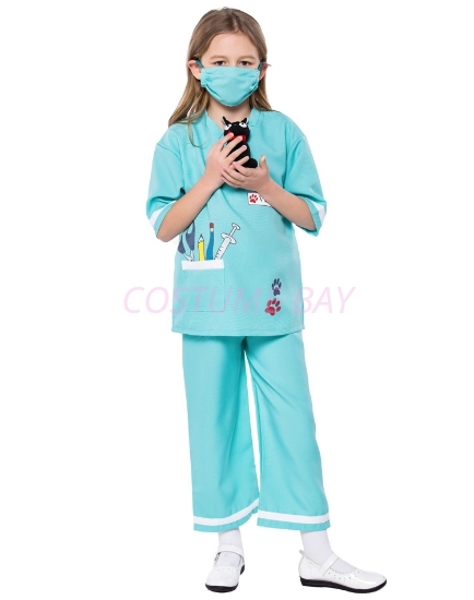 Kids Nurse Doctor Vet Costume For Book Week