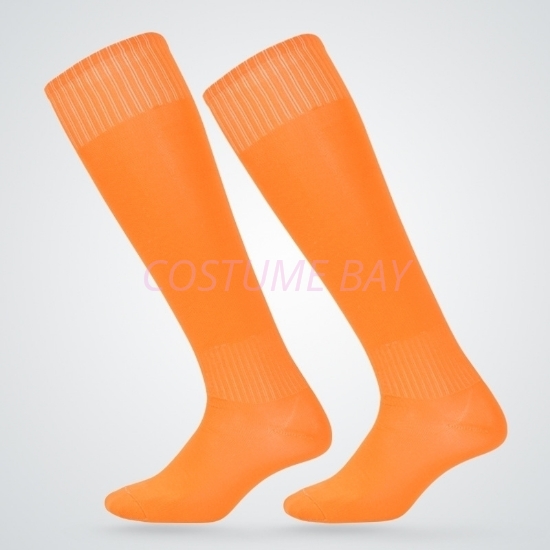 Mens High Knee Football Socks - Orange
