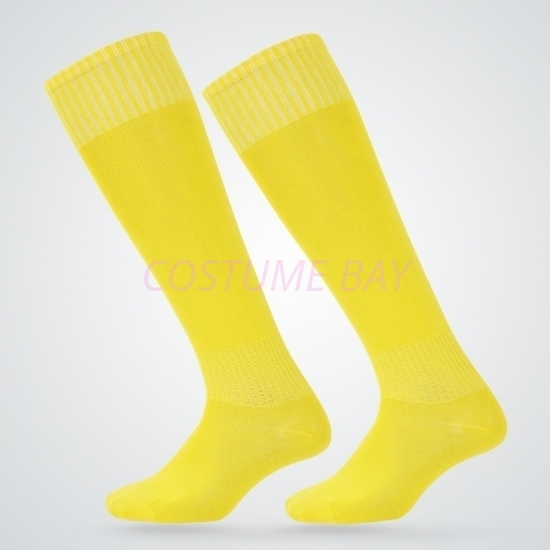 Mens High Knee Football Socks - Yellow