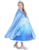 Picture of Princess Elsa Cape - Girls Blue Velvet Hooded Costume Cloak