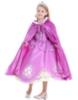 Picture of Princess Elsa Cape - Girls Blue Velvet Hooded Costume Cloak