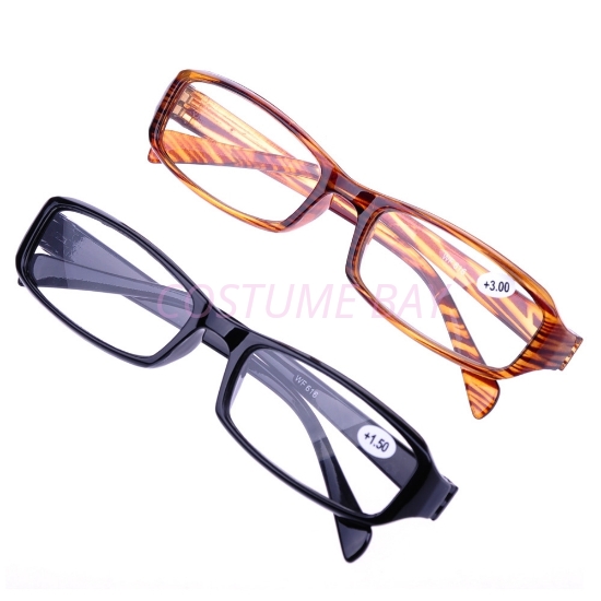 New Fashion Unisex Rectangular Black Brown Reading Glasses