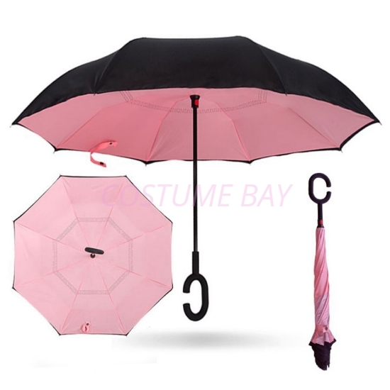 Upside Down Reverse Umbrella - Pink