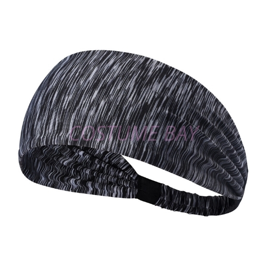 Unisex Sports Headband - Stripe Grey