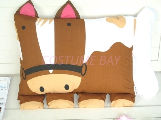 Kids Children Pet Animal Shaped Pillowcase Boys Girls Horse