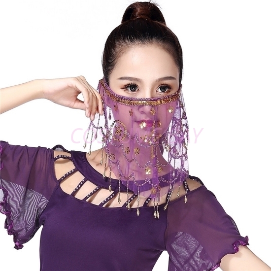 Dancing Face Veil - Purple