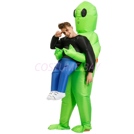 Fan Operated Inflatable Alien Costume Suit For Kids And Adults