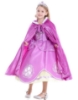 Picture of Princess Aurora Cape - Girls Pink Velvet Hooded Costume Cloak