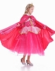 Picture of Princess Aurora Cape - Girls Pink Velvet Hooded Costume Cloak