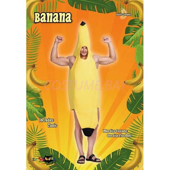 Mens  Yellow Banana Bodysuit  Fancy Costume