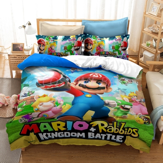 Super Mario Rabbids  Bed Duvet Cover Set