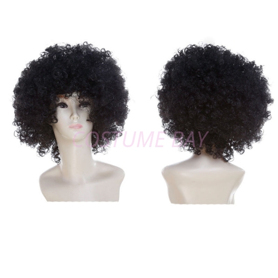 70's Funky Disco Afro Wig - Black