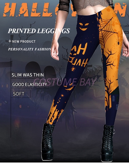 Womens Halloween Printed Sexy Legging