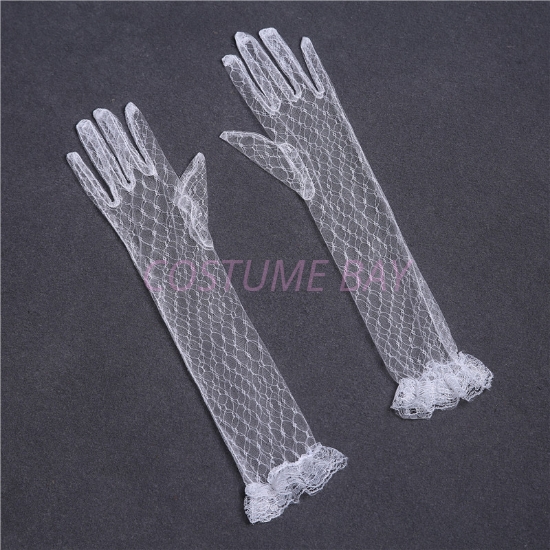 Picture of Elegant Long / Short Lace Gloves for  Wedding or Cocktail Party