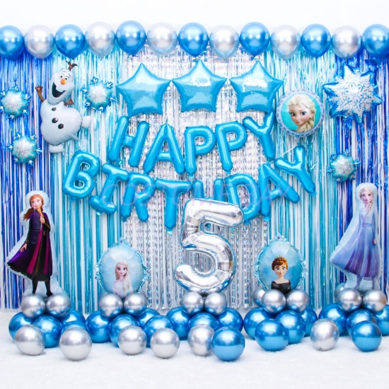 Frozen Princess Anna Elsa Party Birthday Decoration 76pcs Balloons Set
