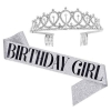 Picture of Girls Birthday Shoulder Strap Crown Headhand Set