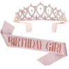 Picture of Girls Birthday Shoulder Strap Crown Headhand Set