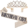 Picture of Girls Birthday Shoulder Strap Crown Headhand Set