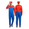 Picture of Super Mario Bros Mens Costume Luigi  Green / Blue Jumpsuit