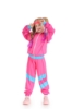 Picture of Kids 80s Retro Hip Hop Disco Hippie Modern Jazz Performance Costume - Purple