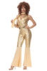 Picture of Womens 1960s 70s Gold Disco Retro Costume