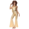 Picture of Womens 1960s 70s Gold Disco Retro Costume