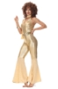 Picture of Womens 1960s 70s Gold Disco Retro Costume