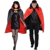 Picture of Adult Kids Halloween Black Red Double-Sided Cape Cloak