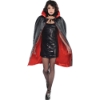 Picture of Adult Kids Halloween Black Red Double-Sided Cape Cloak