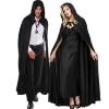 Picture of Adult Kids Halloween Black Hooded Cape Cloak