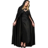 Picture of Adult Kids Halloween Black Hooded Cape Cloak