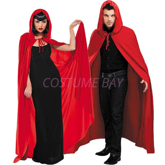 Picture of Adult Kids Halloween Red Hooded Cape Cloak