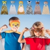 Picture of Kids Animal Cape with Mask Costumes 6pcs Set for Book Week