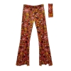 Picture of 1950s-80s Retro Hippie Style Adult Women's High-Waist Pants