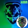 Picture of Coloured LED V Mask With Light Effects For Events