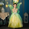 Picture of Girls Princess Tiana Halloween Kids Costume Dress