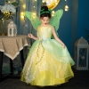 Picture of Girls Princess Tiana Halloween Kids Costume Dress