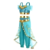 Picture of Princess Jasmine Kids Halloween Costume Blue Outfit