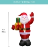 Picture of Inflatable Santa with LED Lights Yard Decoration