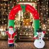 Picture of Inflatable Xmas Arch Gate Santa Snowman Decoration