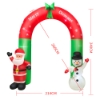 Picture of Inflatable Xmas Arch Gate Santa Snowman Decoration