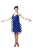 Picture of 1920s Vintage Great Gatsby Fringe V-Neck Flapper Dress