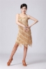 Picture of 1920s Vintage Great Gatsby Fringe V-Neck Flapper Dress