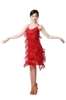 Picture of 1920s Vintage Great Gatsby Fringe V-Neck Flapper Dress