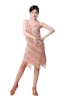 Picture of 1920s Vintage Great Gatsby Fringe V-Neck Flapper Dress