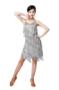 Picture of 1920s Vintage Great Gatsby Fringe V-Neck Flapper Dress